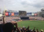 That’s me on the Diamond Vision screen, dancing at the Yankee Game